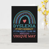 Dyslexia Awareness Dyslexic Karte (Gelbe Blume)