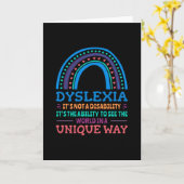 Dyslexia Awareness Dyslexic Karte (Gelbe Blume)