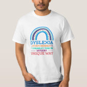Dyslexia Awareness Dyslexic T-Shirt (Vorderseite)