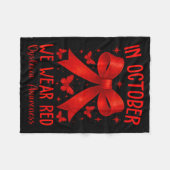 Dyslexia Awareness Month In October We Wear Red Fleecedecke (Vorderseite (Horizontal))