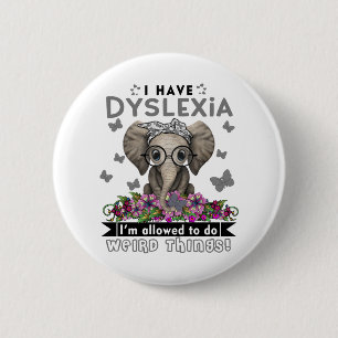 Dyslexia Sensibilisierung Monat Band Geschenke Button