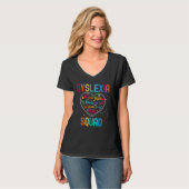 Dyslexia Squad Appreciation Week Back to School He T-Shirt (Vorderseite Vollansicht)