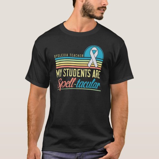 Dyslexia Teacher Awareness Dyslexic Reading Therap T-Shirt (Vorderseite)