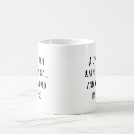 Dyslexic Man Bra Kaffeetasse (Mittel)