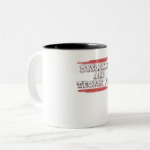 Dyslexics Are Teople Poo Dyslexia Awareness Zweifarbige Tasse (Vorderseite Links)