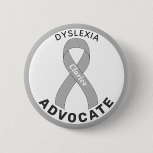 Dyslexie Advocate Ribbon weiße Taste Button
