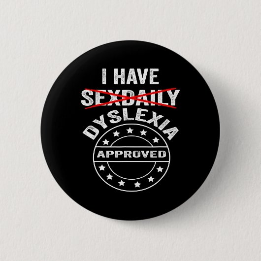 Dyslexie am Tag Button (Vorderseite)