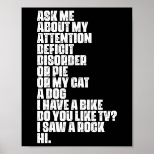 Dyslexie Aspergers Spectrum Poster