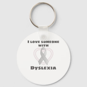 Dyslexie Bewusstsein bei Liebe von jemandem mit Dy Schlüsselanhänger