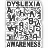 Dyslexie Bewusstsein Dyslexie Lehrer Schüler Aufkleber (Vorderseite)