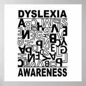 Dyslexie Bewusstsein Dyslexie Lehrer Schüler Poster (Vorne)