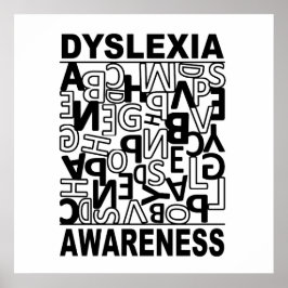 Dyslexie Bewusstsein Dyslexie Lehrer Schüler Poster