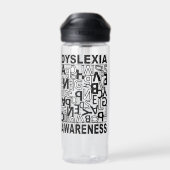 Dyslexie Bewusstsein Dyslexie Lehrer Schüler Trinkflasche (Rückseite)