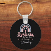 Dyslexie Bewusstsein Schlüsselanhänger (Vorderseite)