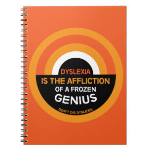 Dyslexie-Bewusstsein Unterstützung Dyslexie-Ge Notizblock