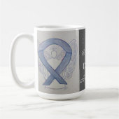 Dyslexie Bewusstseinsbildung Ribbon Engel Custom T Kaffeetasse (Links)