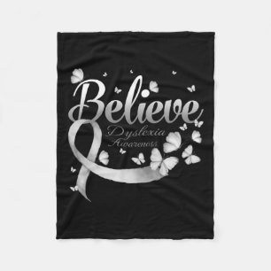 Dyslexie Bewusstseinsbildung Schmetterling Fleecedecke