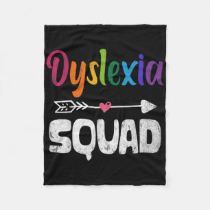 Dyslexie-Bewusstseinsmonat Dyslexie-Lehrer Therape Fleecedecke