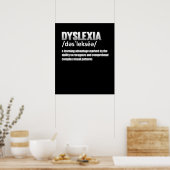 Dyslexie Definition Behinderungsbewusstsein Therap Poster (Küche)