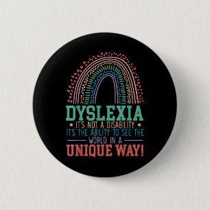 Dyslexie Es ist keine Behinderung Dyslexie Bewusst Button