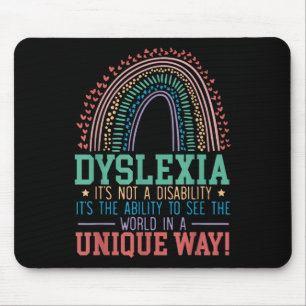 Dyslexie Es ist keine Behinderung Dyslexie Bewusst Mousepad