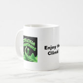 Dyslexie - Genießen Sie die Kletterwand Kaffeetasse (Vorderseite Links)