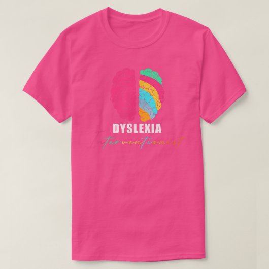Dyslexie Interventionist T-Shirt (Design vorne)