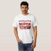 Dyslexie ist ein Super-Power T-Shirt (Vorne ganz)