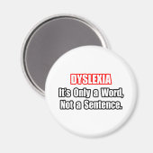 Dyslexie...kein Satz Magnet (Vorderseite/Rückseite)