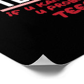 Dyslexie Lehrer Behinderung Erziehungstherapeut Poster (Ecke)