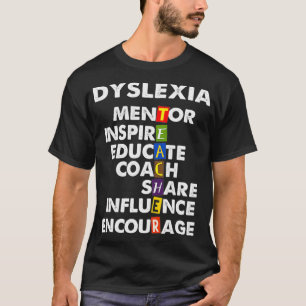 Dyslexie Lehrer Therapeut Proud Educate Dyslexie T-Shirt