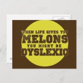 Dyslexie Postkarte (Vorne/Hinten)