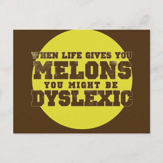 Dyslexie Postkarte (Vorderseite)