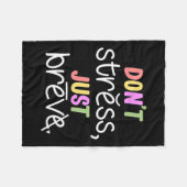 Dyslexie Sensibilisierung für Behinderung Fleecedecke (Vorderseite (Horizontal))