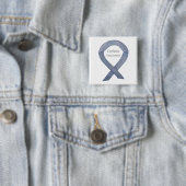 Dyslexie Silver Awareness Ribbon Custom Button (Beispiel)