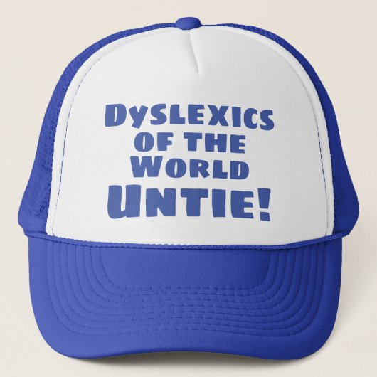 Dyslexie Truckerkappe (Vorderseite)