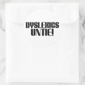 Dyslexie Untie Aufkleber (Tasche)