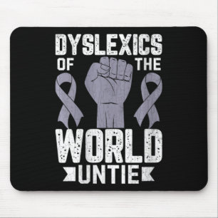 Dyslexie von Frauen in der Welt Untie Funny Dyslex Mousepad