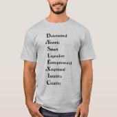 Dyslexisches akrostisches Gedicht T-Shirt (Vorderseite)