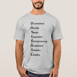 Dyslexisches akrostisches Gedicht T-Shirt