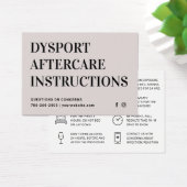 Dysport-Injektion nach der Pflegeinstruktion (Schreibtisch)