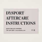 Dysport-Injektion nach der Pflegeinstruktion (Vorderseite)