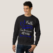 Dyspraxia Awareness Blue Ribbon Dyspraxia Christia Sweatshirt (Vorne ganz)