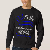 Dyspraxia Awareness Blue Ribbon Dyspraxia Christia Sweatshirt (Vorderseite)