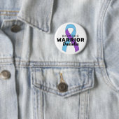 Dyspraxie-Schleife Weißer Knopf Button (Beispiel)