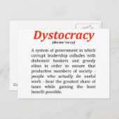 dystocracy2.png postkarte (Vorne/Hinten)