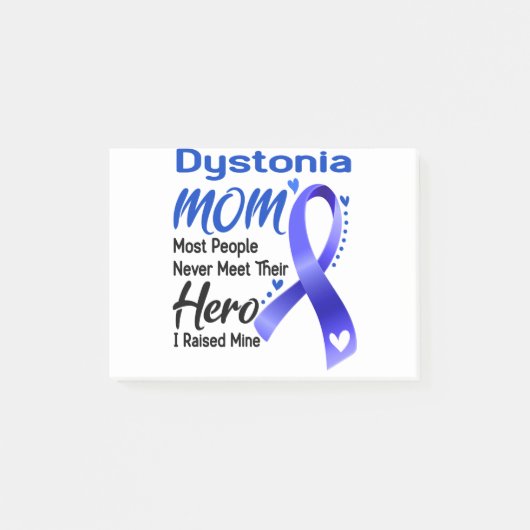 Dystonia Awareness Month Ribbon Geschenke Post-it Klebezettel (Vorderseite)