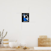 Dystonia Awareness Unzerbrechlich Krieger Geschenk Poster (Küche)