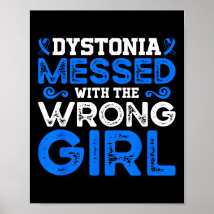 Dystonie-Bewusstsein Dystonie, die mit dem Falsche Poster