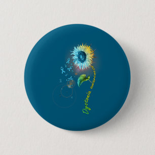 Dystonie-Bewusstseins-Sonnenblumen-Überlebender-De Button